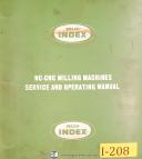 Index-Index Wells 701, 702 703 752 753 & 805, NC CNC Milling, Service & Parts Manual-701-702-703-753-01